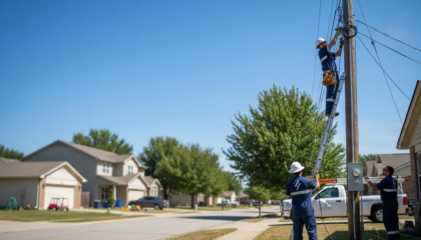 Residential electrician providing installation services in Kingdom City, MO